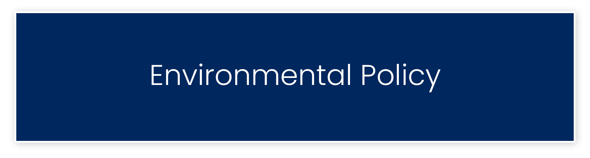 Environmental Policy